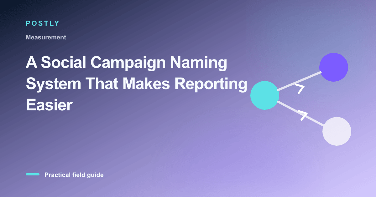 A Social Campaign Naming System That Makes Reporting Easier