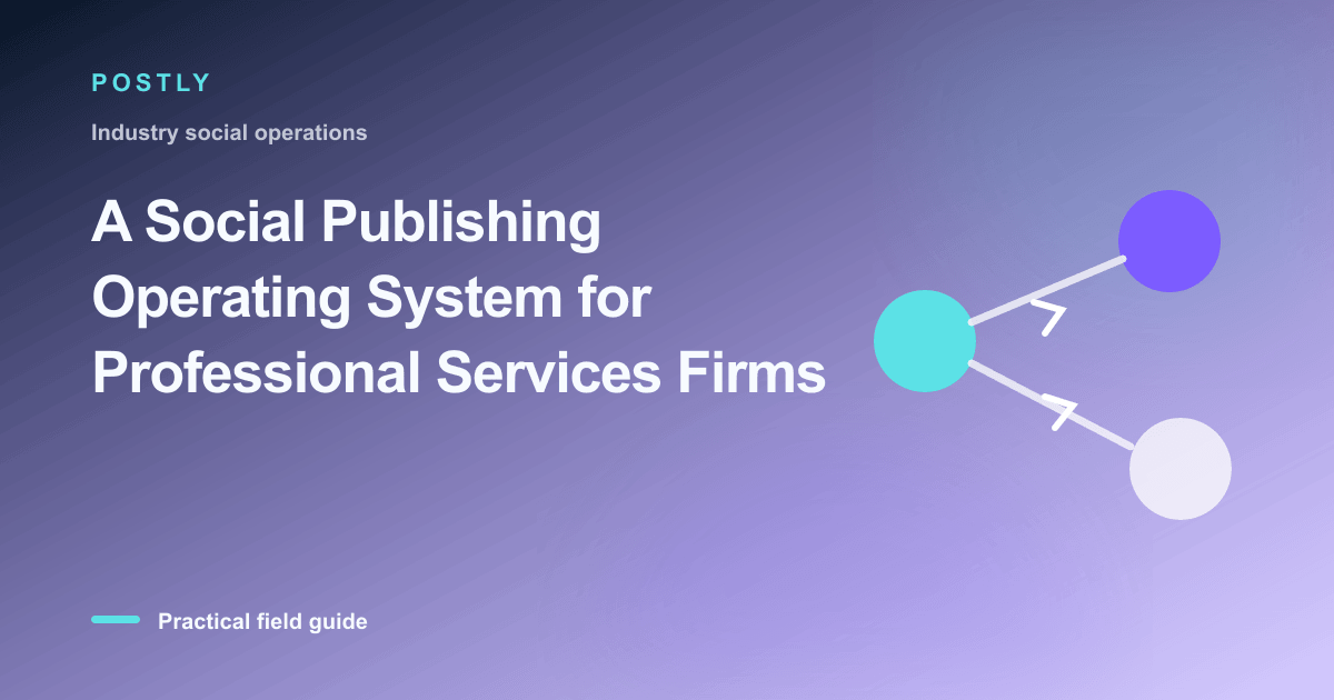 A Social Publishing Operating System for Professional Services Firms