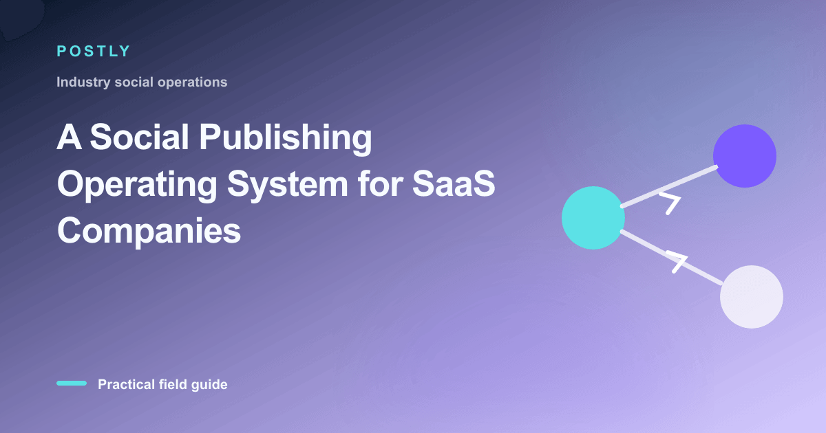 A Social Publishing Operating System for SaaS Companies
