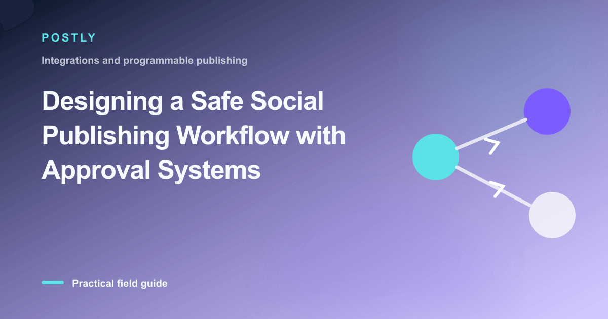 Designing a Safe Social Publishing Workflow with Approval Systems