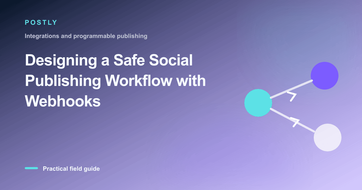 Designing a Safe Social Publishing Workflow with Webhooks