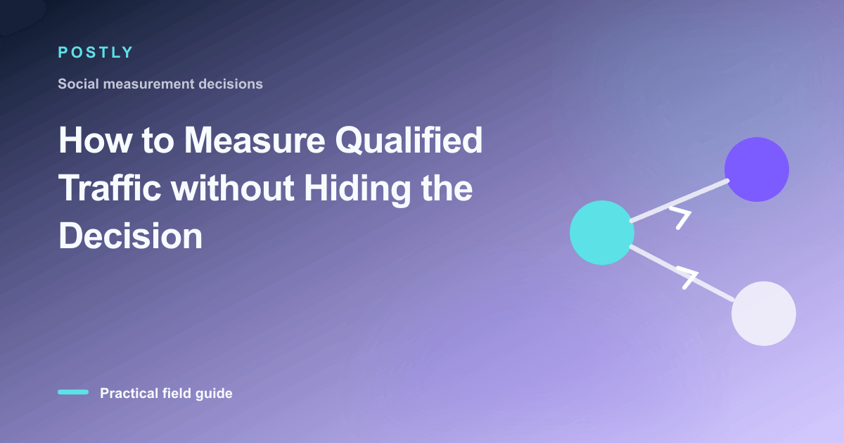 How to Measure Qualified Traffic without Hiding the Decision