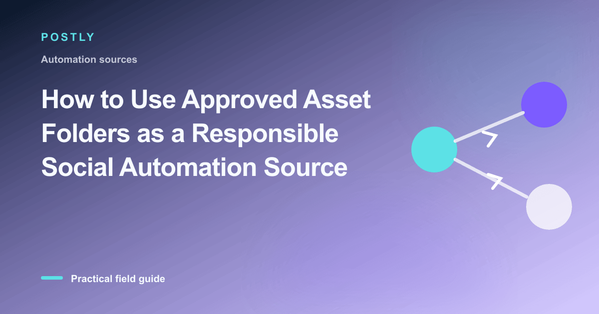 How to Use Approved Asset Folders as a Responsible Social Automation Source