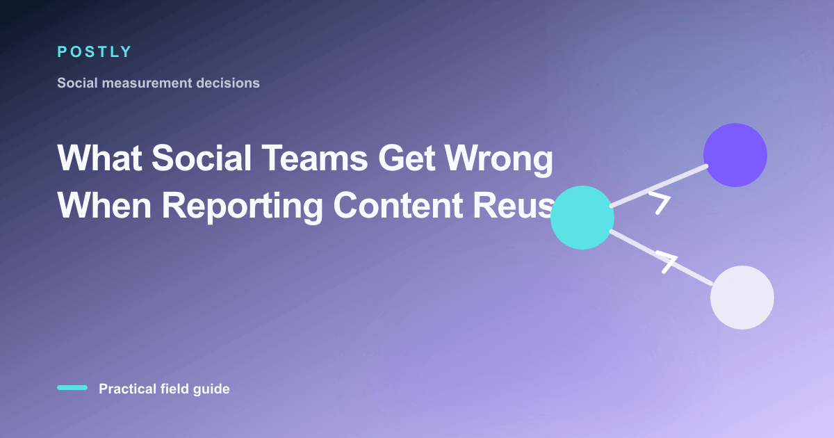 What Social Teams Get Wrong When Reporting Content Reuse
